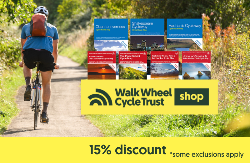 15% off in the Walk Wheel Cycle Trust shop 