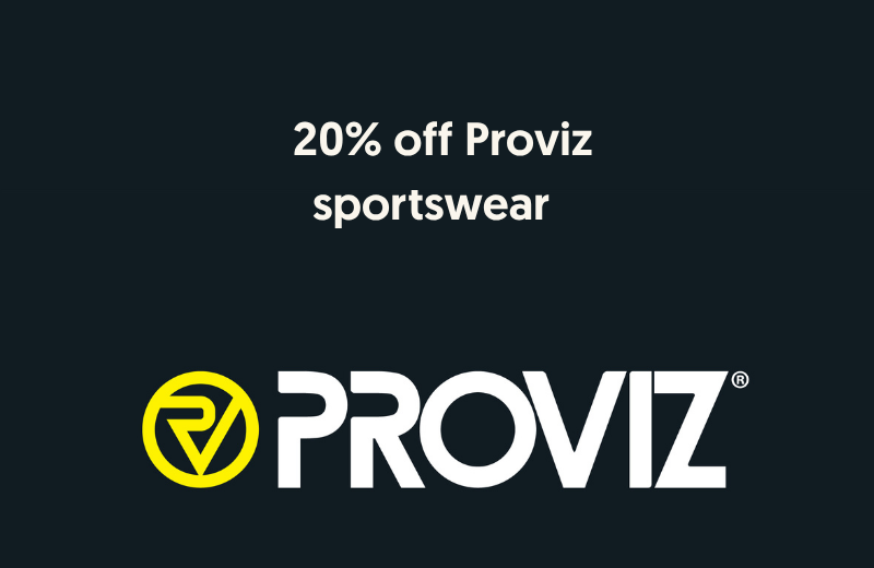 A further 20% off Proviz sportswear on top of site discounts.